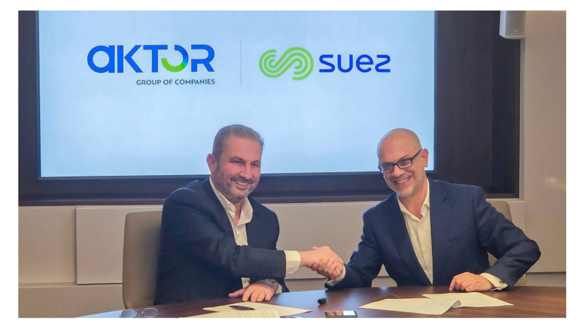 Αλέξανδρος Εξάρχου, Πρόεδρος Δ.Σ. & Διευθύνων Σύμβουλος Aktor Όμιλος Εταιρειών – Bruno Hervet, CEO, Suez Europe