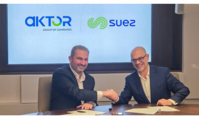 Αλέξανδρος Εξάρχου, Πρόεδρος Δ.Σ. & Διευθύνων Σύμβουλος Aktor Όμιλος Εταιρειών – Bruno Hervet, CEO, Suez Europe