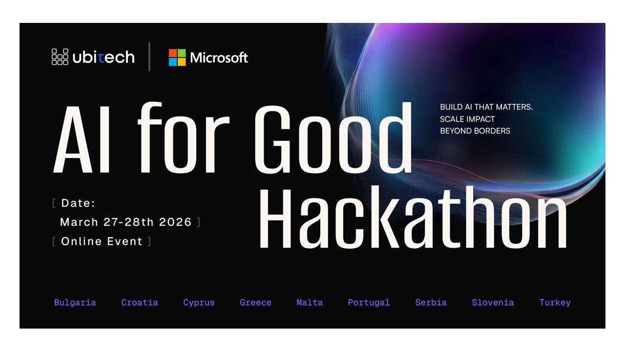 AI FOR GOOD Hackathon: UBITECH και Microsoft ενώνουν δυνάμεις για την ανάπτυξη λύσεων Τεχνητής Νοημοσύνης με κοινωνικό αντίκτυπο