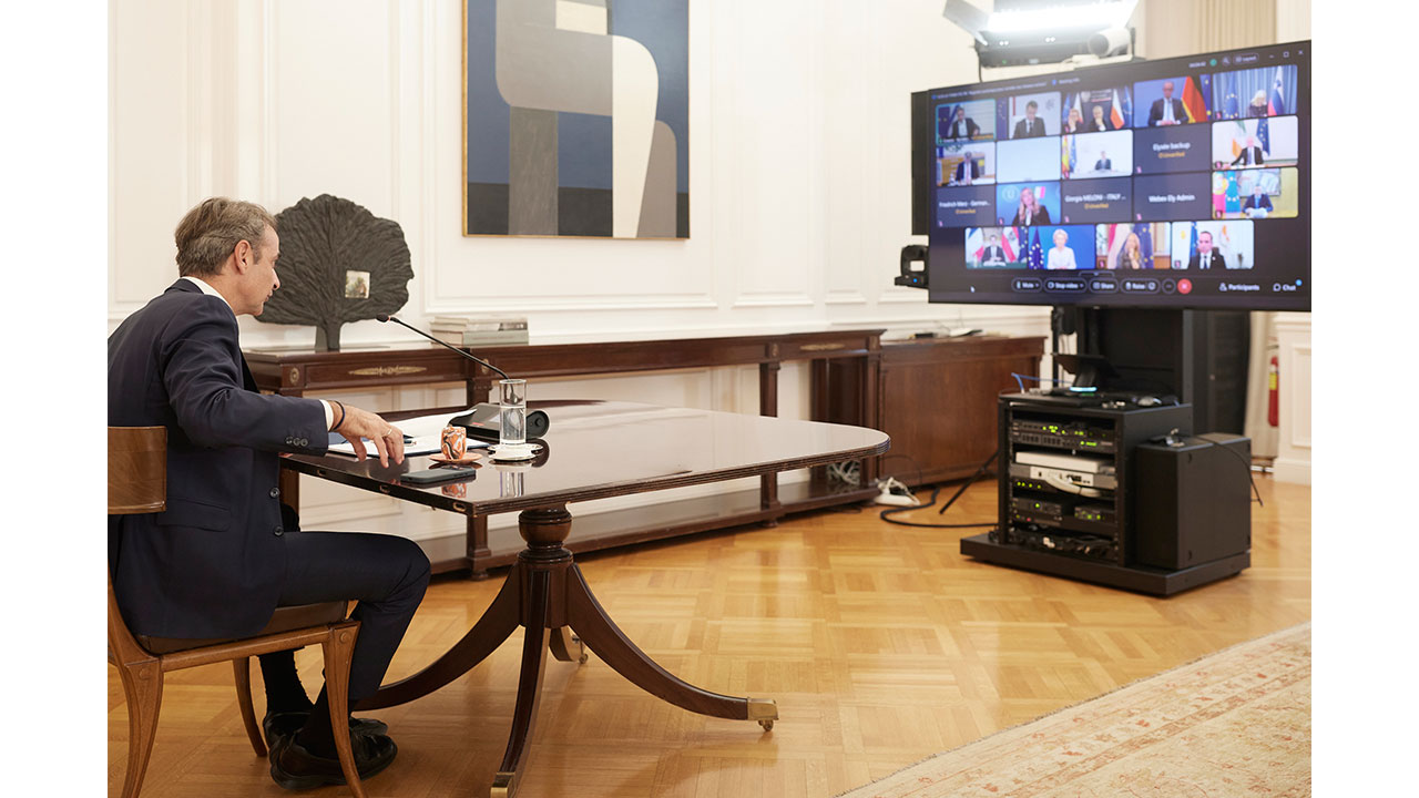 Συμμετοχή του Πρωθυπουργού Κυριάκου Μητσοτάκη σε τηλεδιάσκεψη ευρωπαίων ηγετών για την προστασία ανηλίκων στο διαδίκτυο