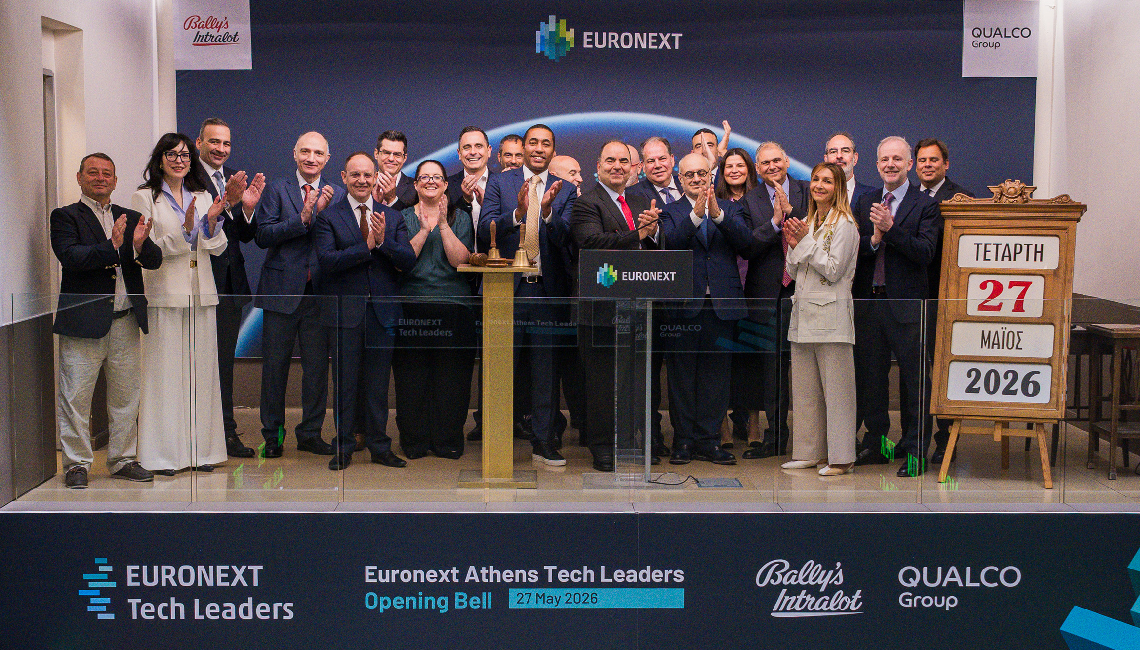 Ένταξη Bally’s Intralot και Ομίλου Qualco στο segment “Euronext Tech Leaders”
