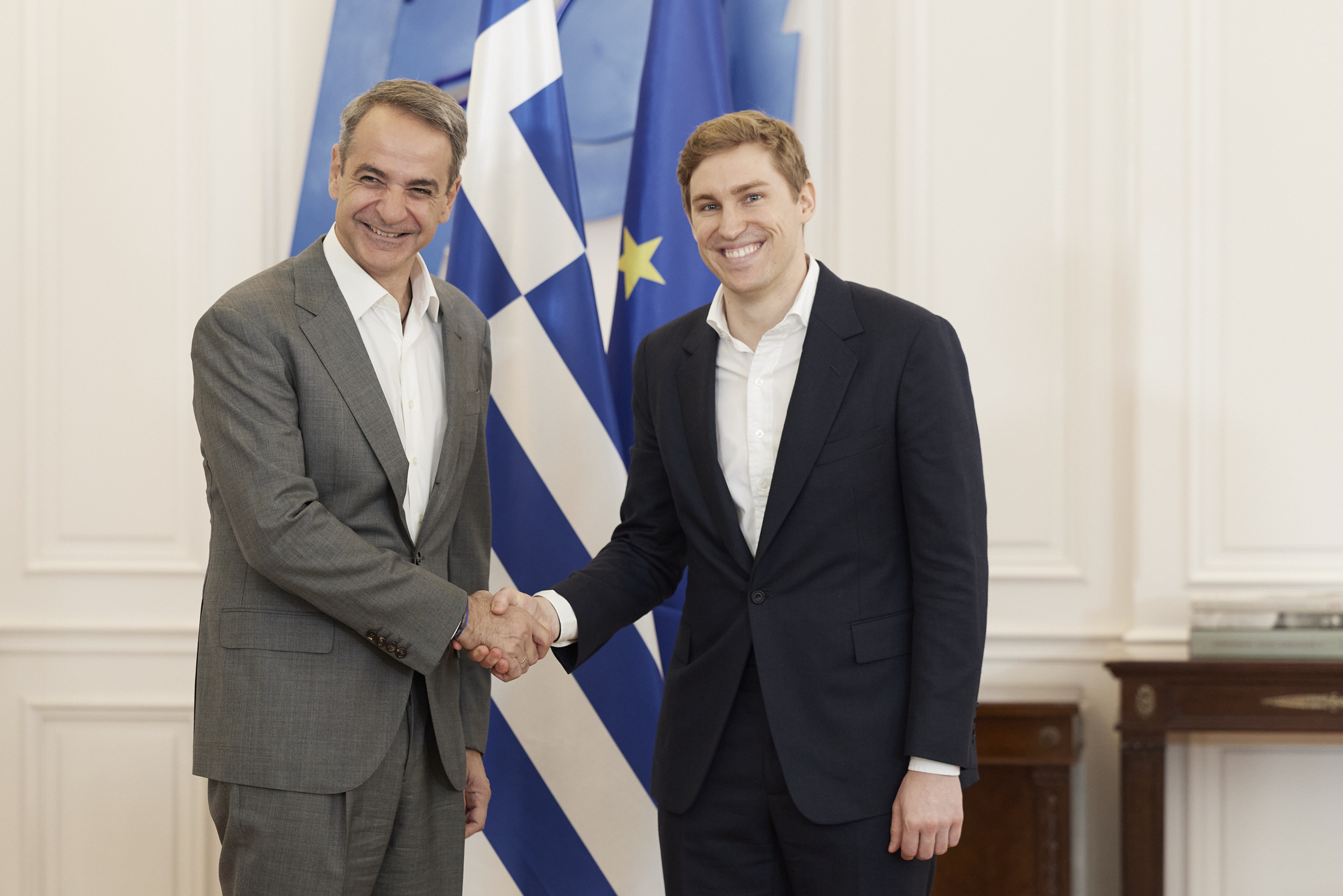 Μητσοτάκης – Staniszewski: Συνάντηση στο Μαξίμου και υπογραφή MoU για την τεχνητή νοημοσύνη