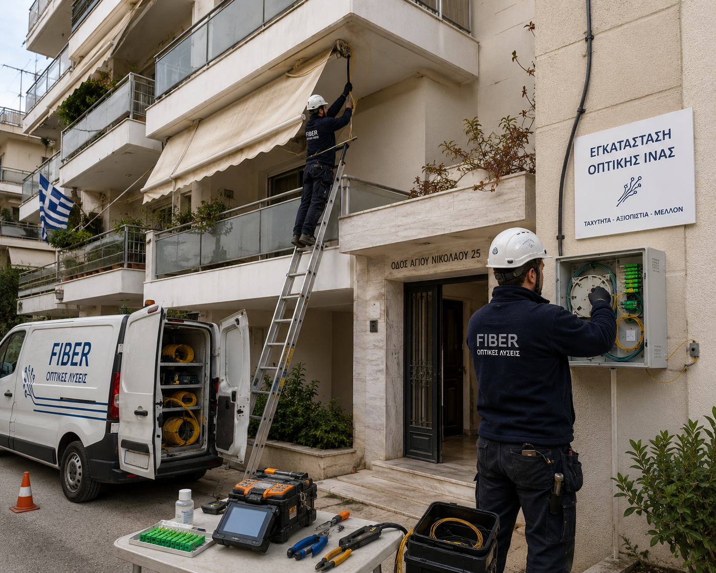 ΠΟΜΙΔΑ: «Καμπανάκι» για τις πολλαπλές εγκαταστάσεις οπτικών ινών στις πολυκατοικίες