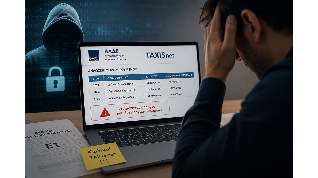 Taxisnet: Φορολογούμενος υποστηρίζει ότι «χάκαραν» τις δηλώσεις του